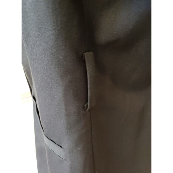 Eloquii Blazer Coat Womens Size 16 Black Notch Lapel Slit Back Double Breasted - Picture 14 of 15